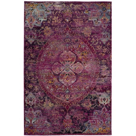 Safavieh Crystal Global Rectangle Power Loomed Rugs Fuchsia & Purple - 2 ft.-2 in. x 5 ft. CRS512S-25